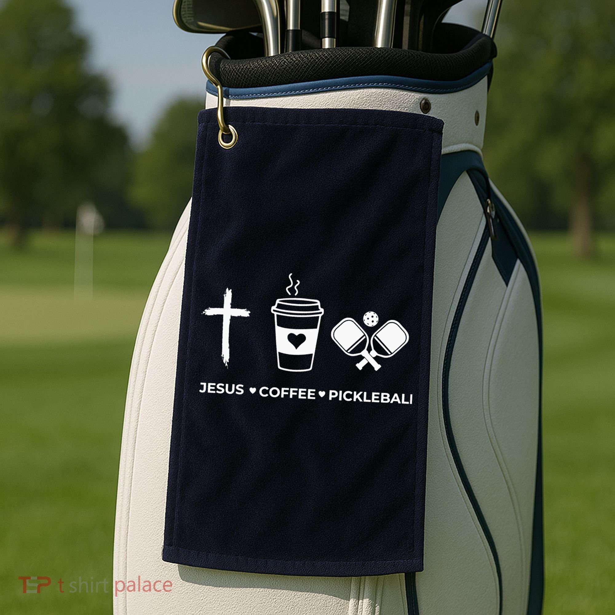 Jesus Coffee Pickleball Golf Towel