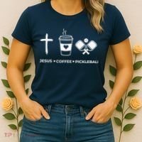 Jesus Coffee Pickleball Women's T-Shirt thumb 2