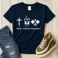Jesus Coffee Pickleball Women's T-Shirt thumb 3