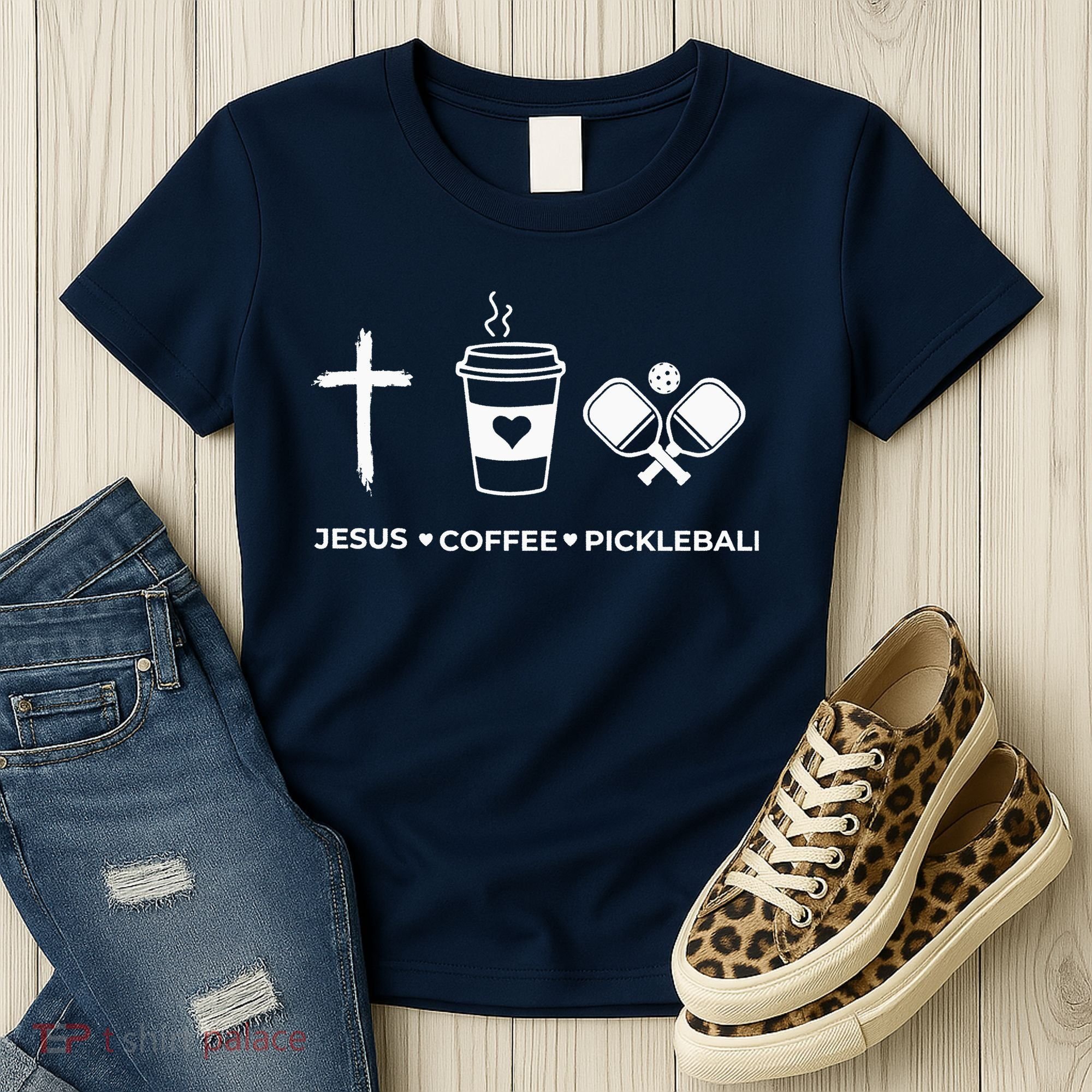 Jesus Coffee Pickleball Women's T-Shirt