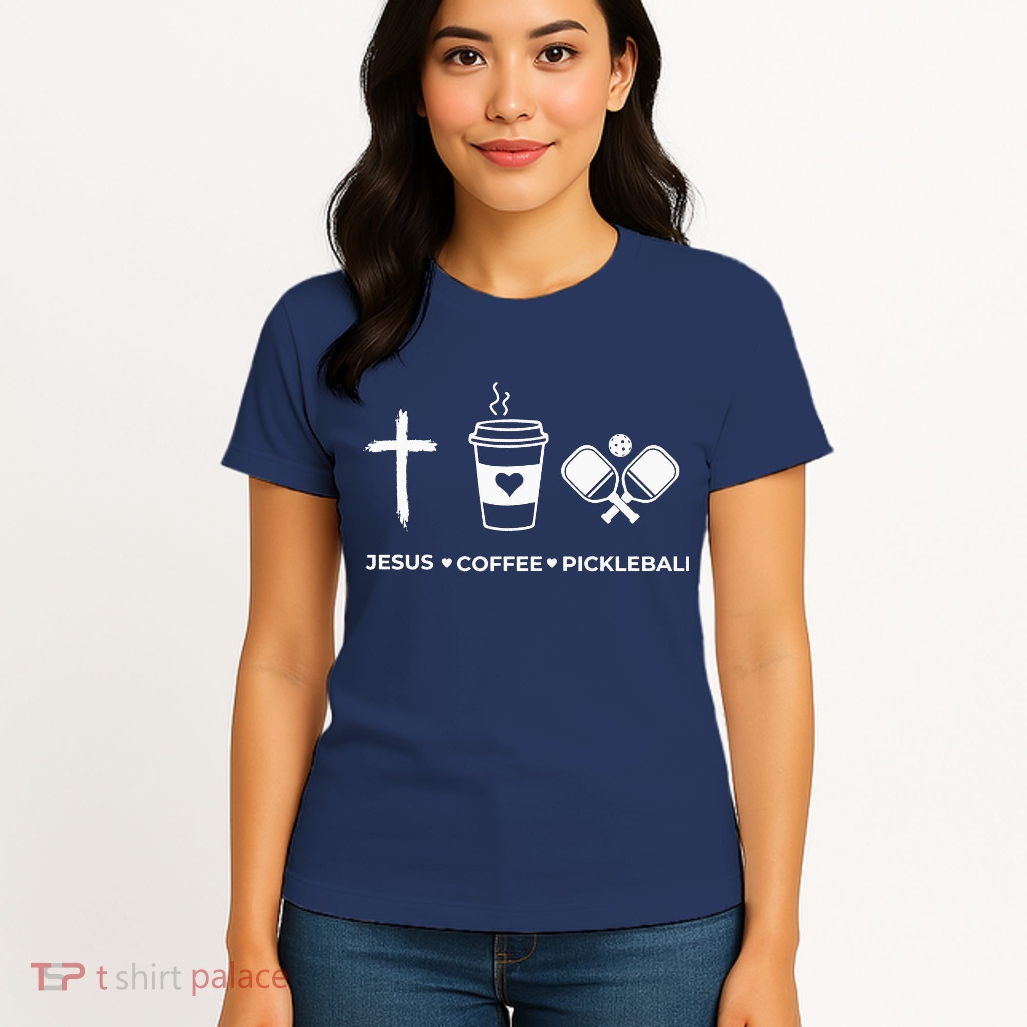 Jesus Coffee Pickleball Women's T-Shirt