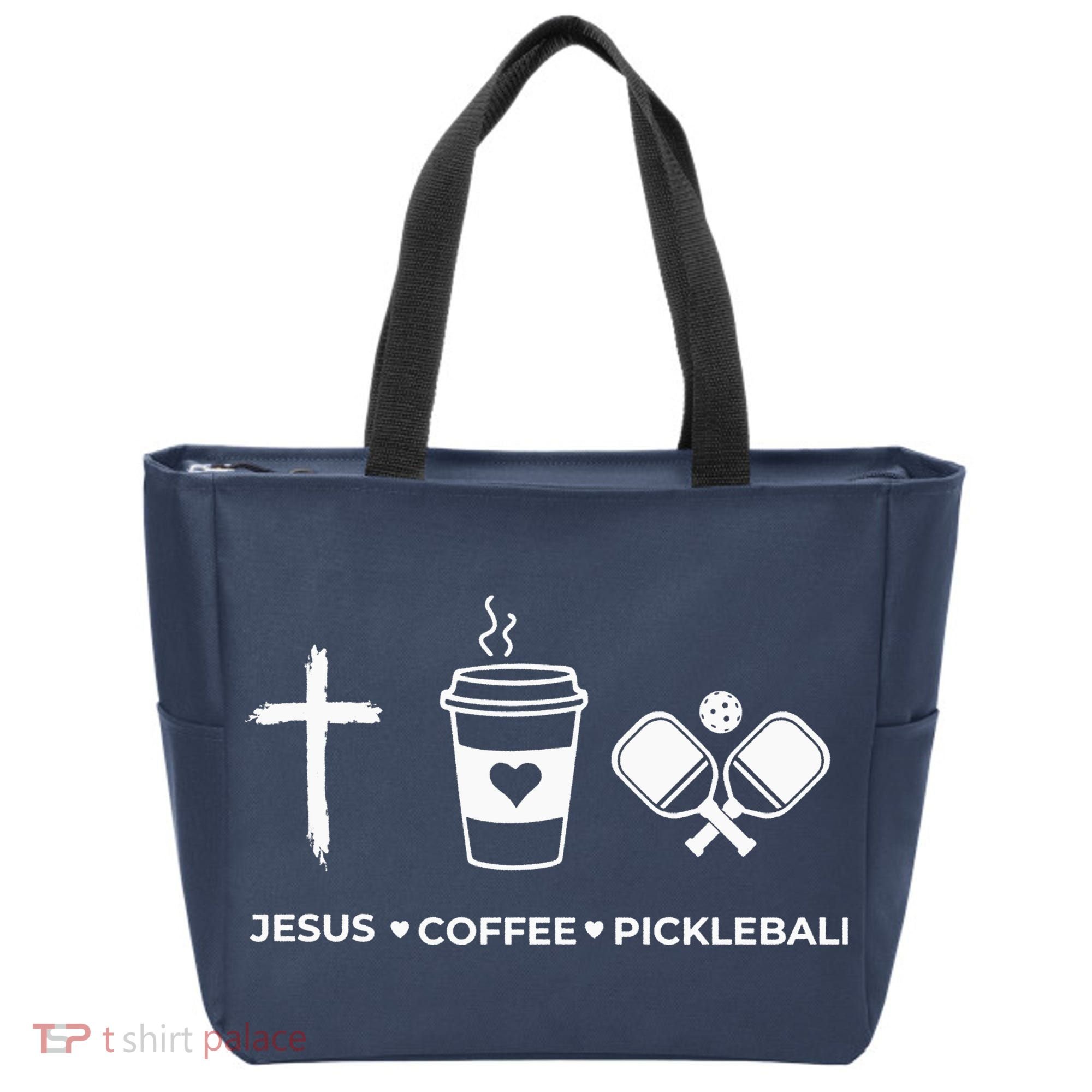 Jesus Coffee Pickleball Tote Bag