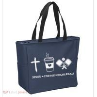 Jesus Coffee Pickleball Tote Bag thumb 2