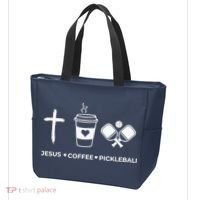 Jesus Coffee Pickleball Tote Bag thumb 3