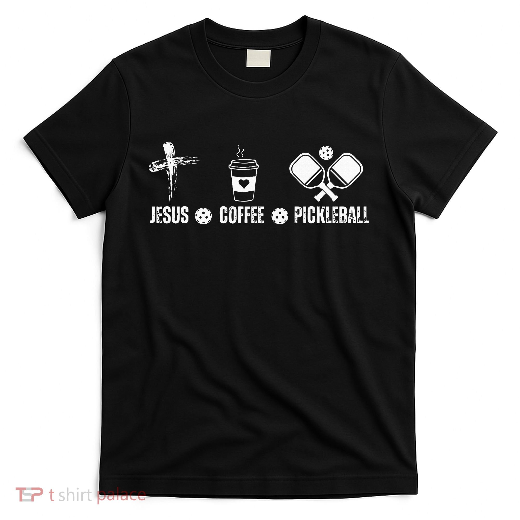 Jesus Coffee Pickleball Funny Christian Pickleball Lovers T-Shirt