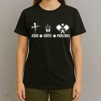 Jesus Coffee Pickleball Funny Christian Pickleball Lovers T-Shirt thumb 4