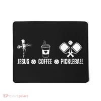 Jesus Coffee Pickleball Funny Christian Pickleball Lovers Mousepad thumb 0