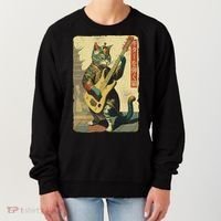 Japanese Cat Princess Playing The Electric Guitar Women's Sweatshirt thumb 0