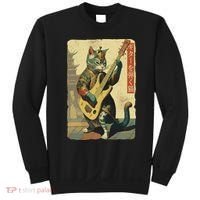 Japanese Cat Princess Playing The Electric Guitar Sweatshirt thumb 0