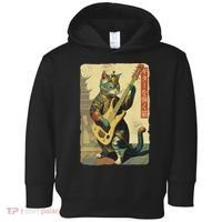 Japanese Cat Princess Playing The Electric Guitar Toddler Hoodie thumb 0