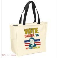 Jimmy Carter Quote Slogan Nuts 1976 President Tote Bag thumb 2
