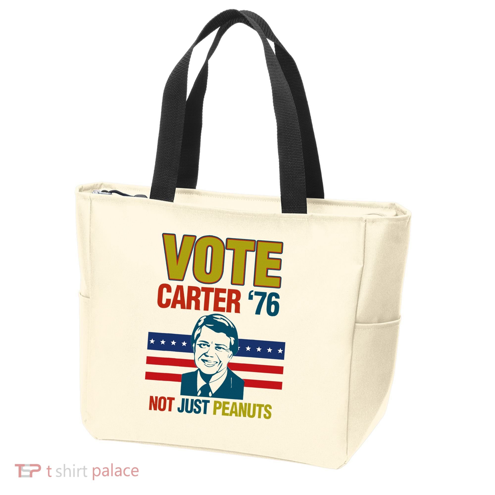 Jimmy Carter Quote Slogan Nuts 1976 President Tote Bag