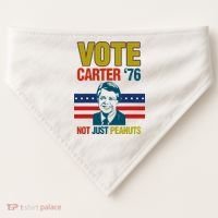 Jimmy Carter Quote Slogan Nuts 1976 President USA-Made Doggie Bandana thumb 0