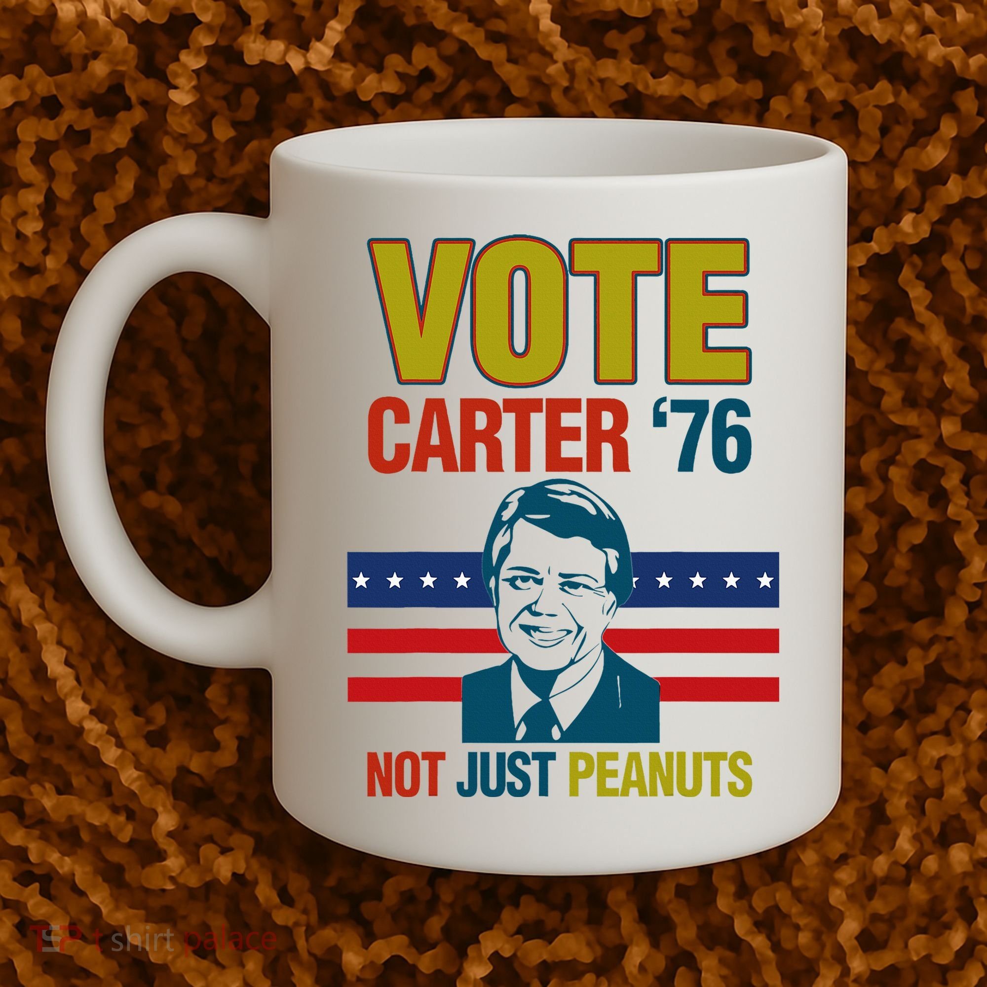 Jimmy Carter Quote Slogan Nuts 1976 President Coffee Mug