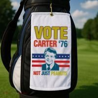Jimmy Carter Quote Slogan Nuts 1976 President Golf Towel thumb 2