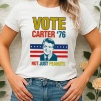 Jimmy Carter Quote Slogan Nuts 1976 President Women's T-Shirt thumb 2