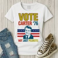 Jimmy Carter Quote Slogan Nuts 1976 President Women's T-Shirt thumb 3