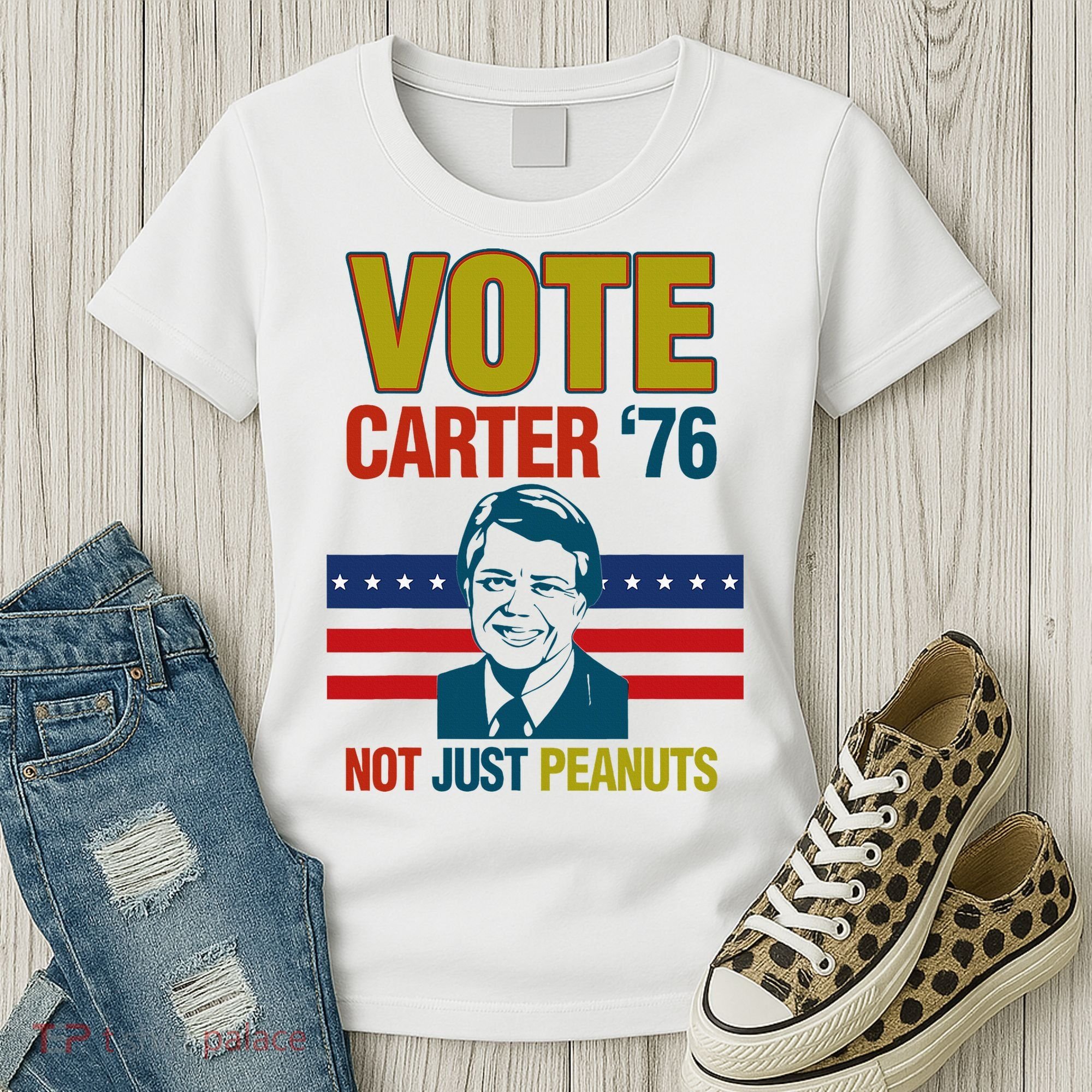Jimmy Carter Quote Slogan Nuts 1976 President Women's T-Shirt