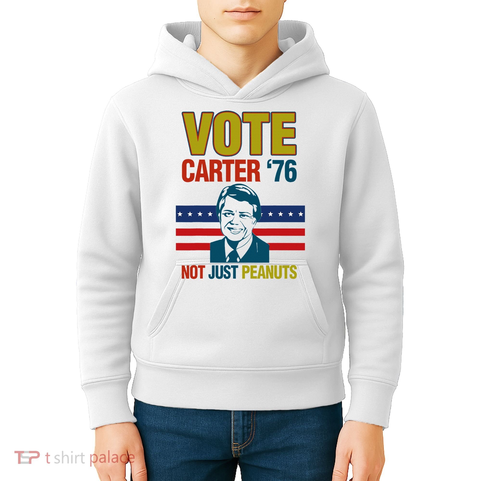 Jimmy Carter Quote Slogan Nuts 1976 President Kids Hoodie