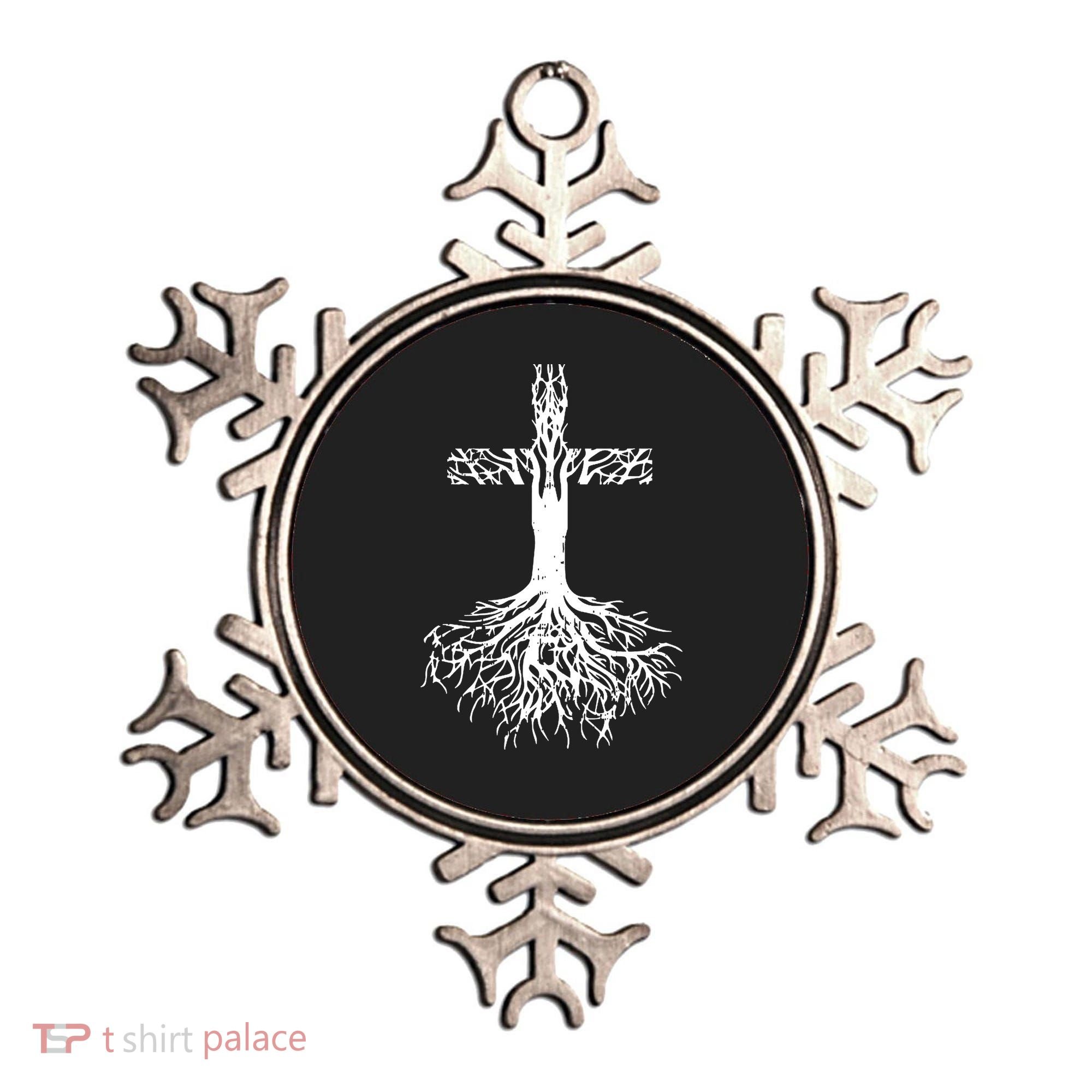 Jesus Cross Roots Ornament