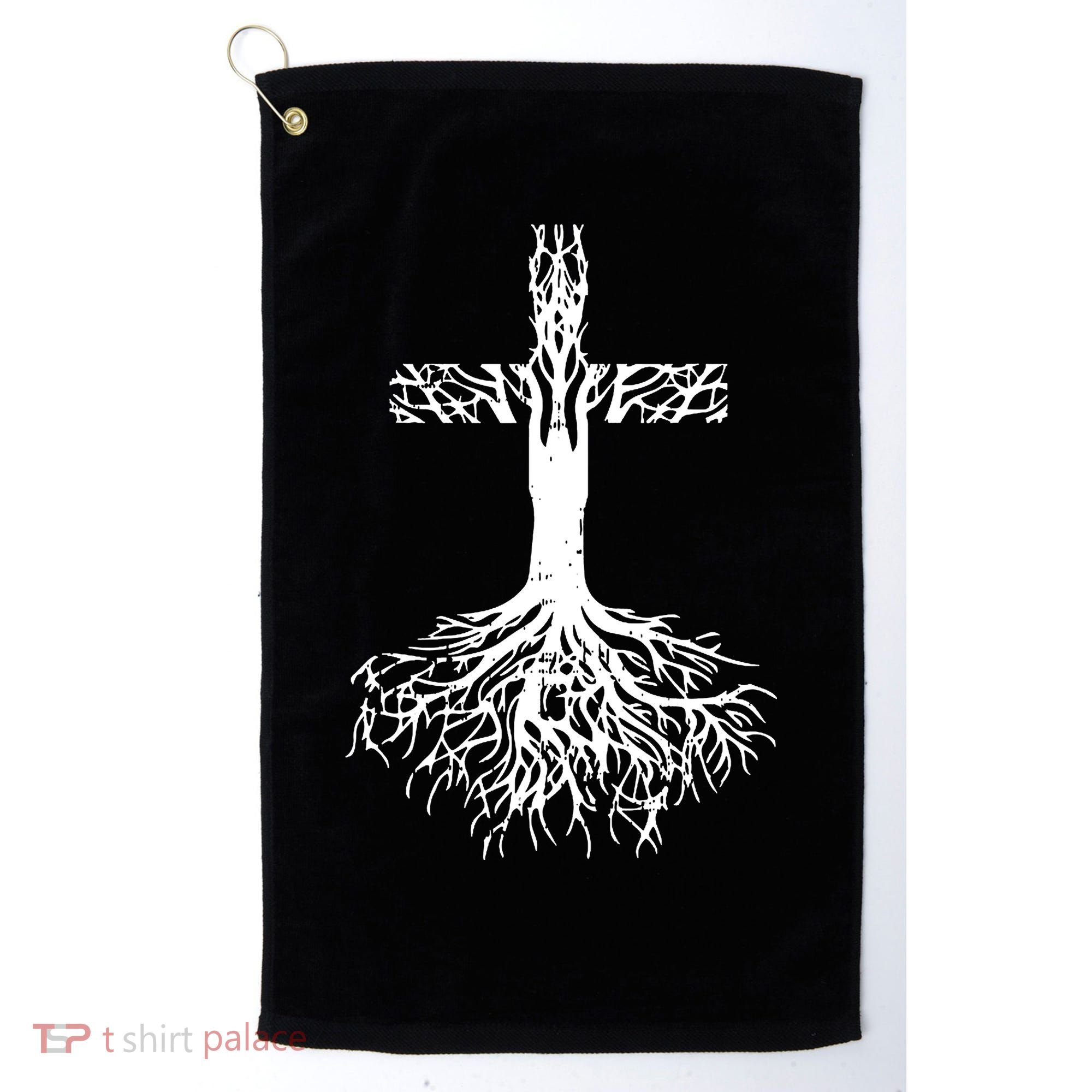 Jesus Cross Roots Golf Towel