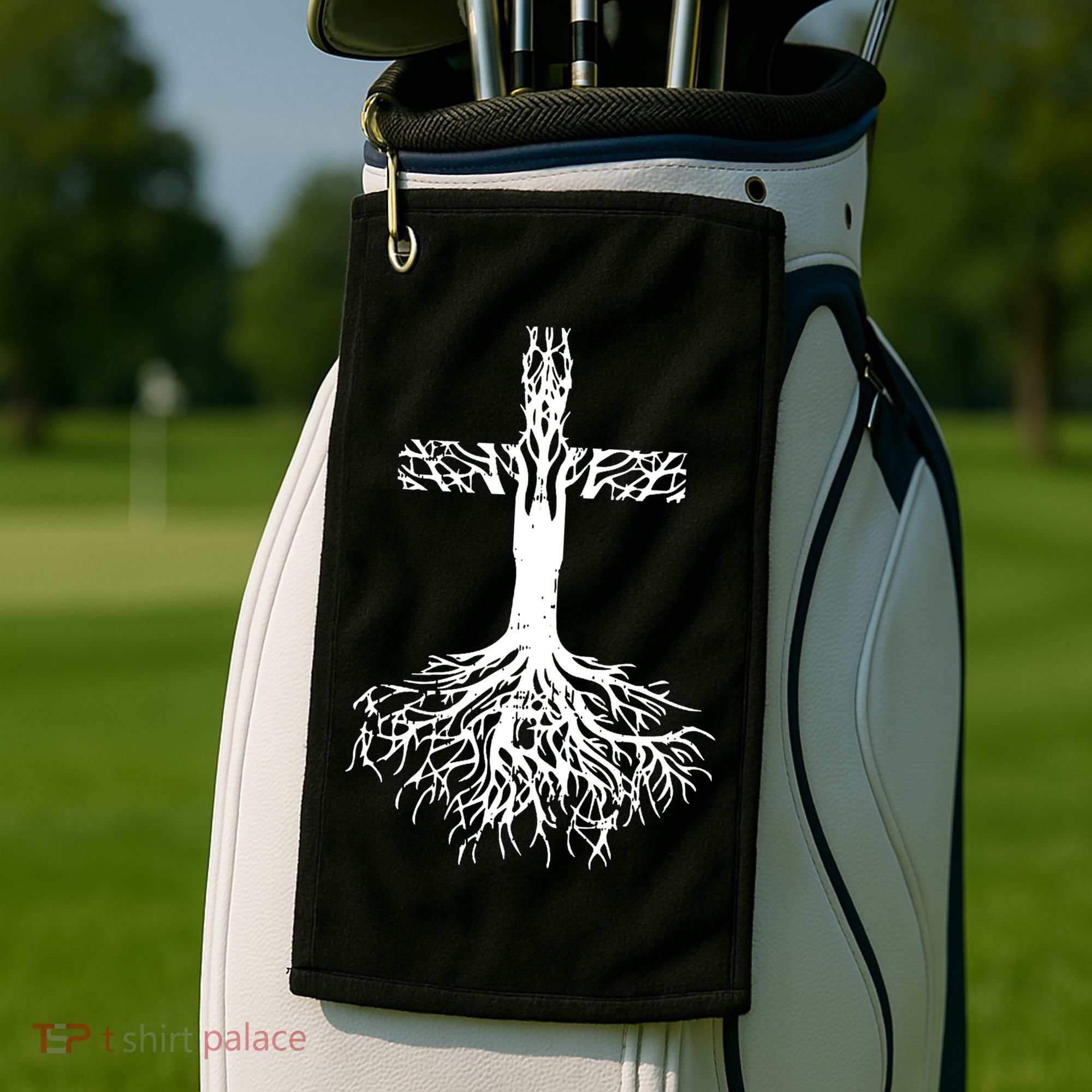 Jesus Cross Roots Golf Towel