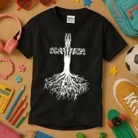 Jesus Cross Roots Kids T-Shirt thumb 3