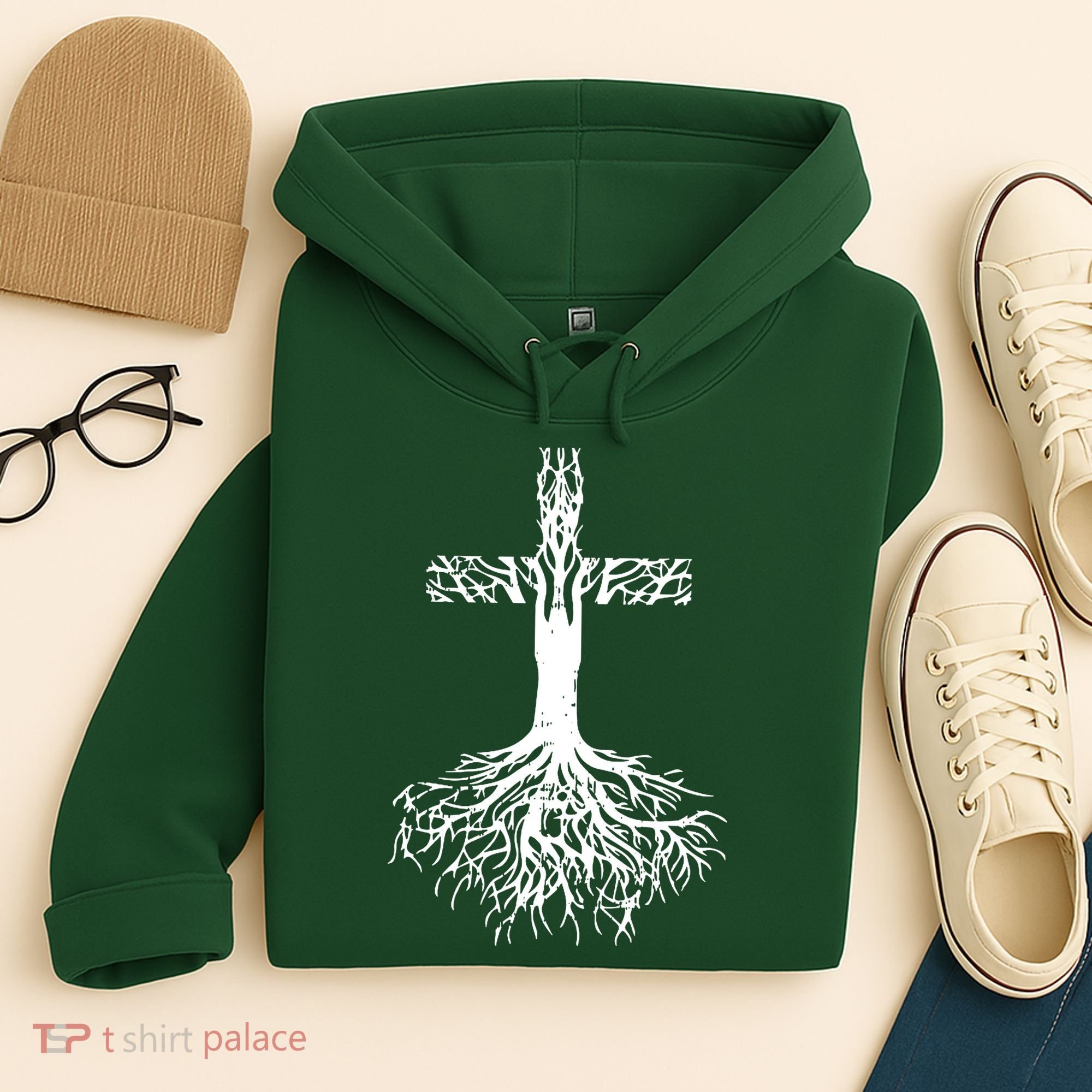 Jesus Cross Roots Hoodie