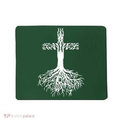 Jesus Cross Roots Mousepad