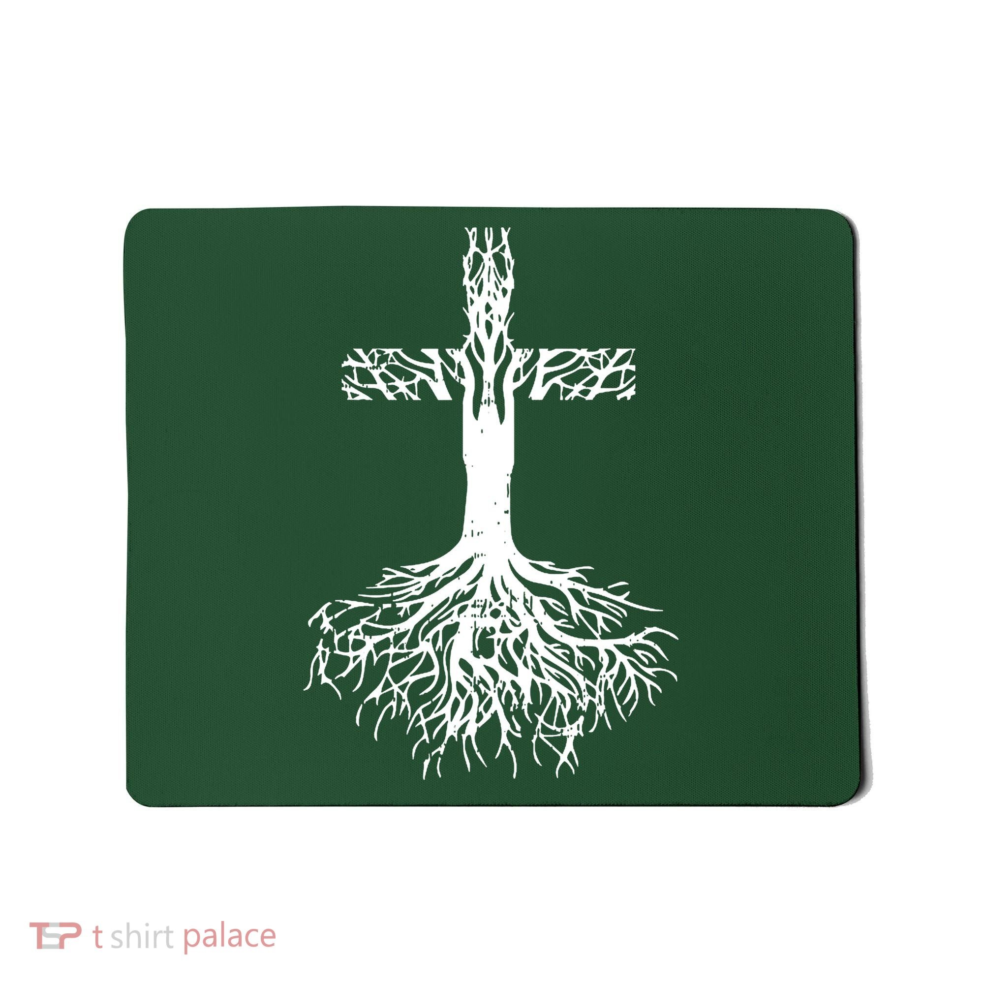 Jesus Cross Roots Mousepad