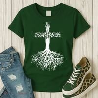 Jesus Cross Roots Women's T-Shirt thumb 3