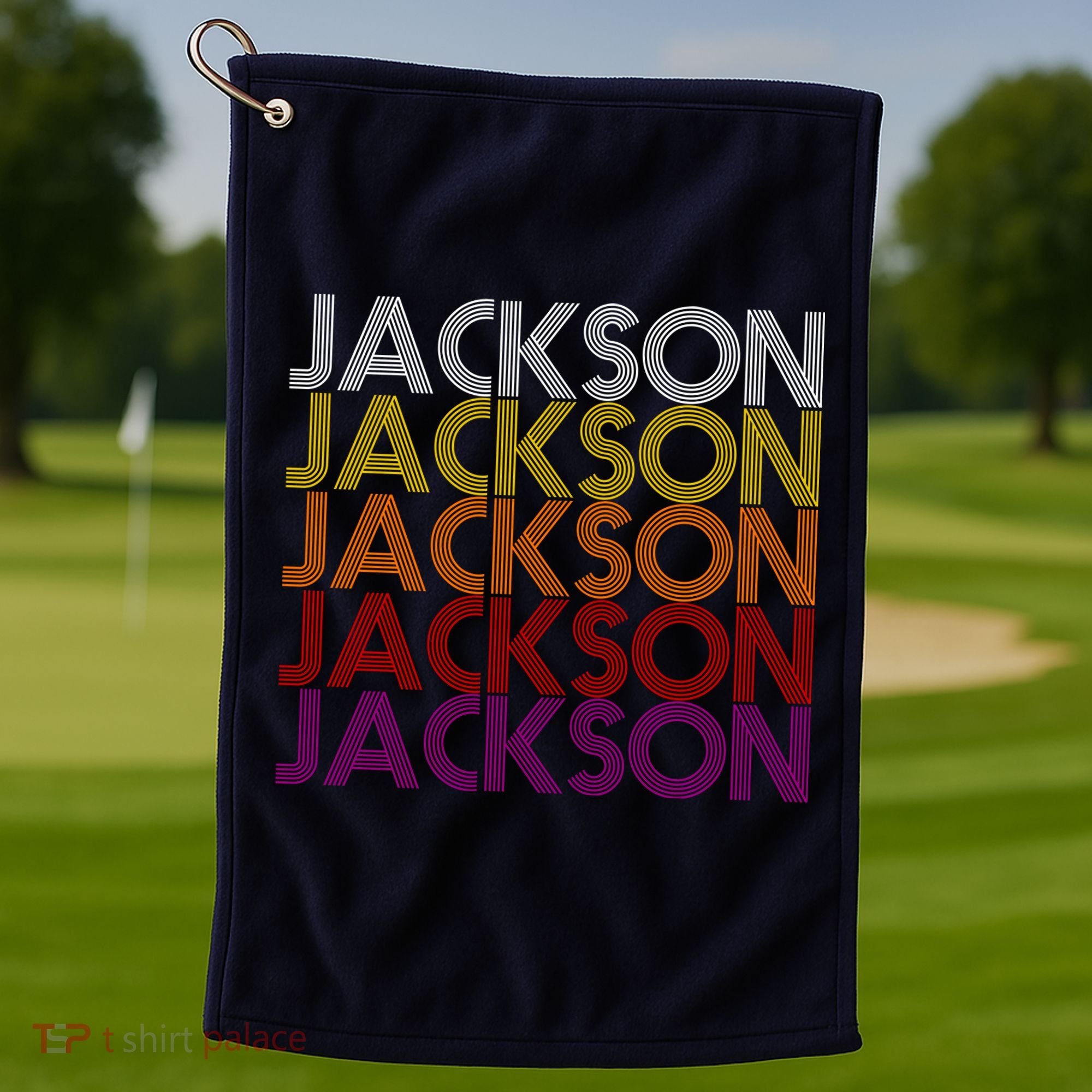 Jackson City Retro Golf Towel