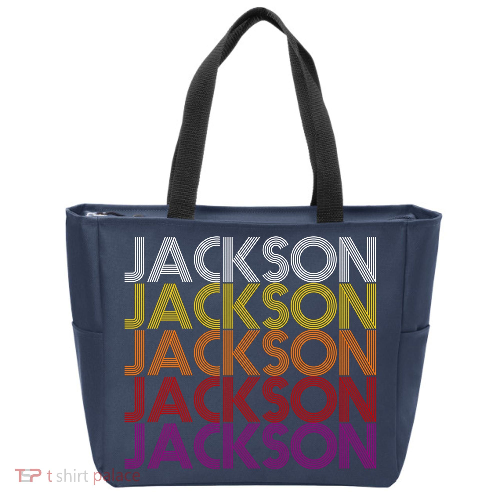 Jackson City Retro Tote Bag