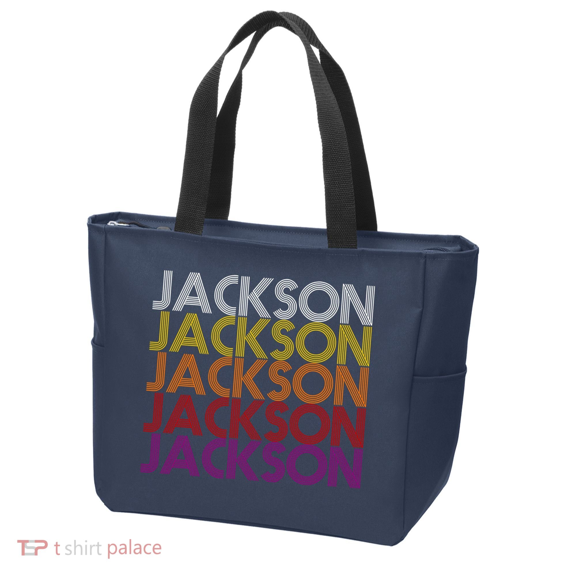 Jackson City Retro Tote Bag