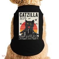 Japanese Catzilla Retro Anime Cat Doggie Tank thumb 0