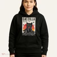 Japanese Catzilla Retro Anime Cat Hoodie thumb 5