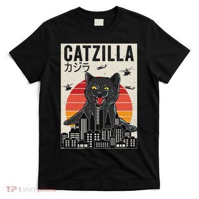 Japanese Catzilla Retro Anime Cat T-Shirt