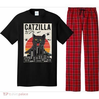 Japanese Catzilla Retro Anime Cat Pajama Set
