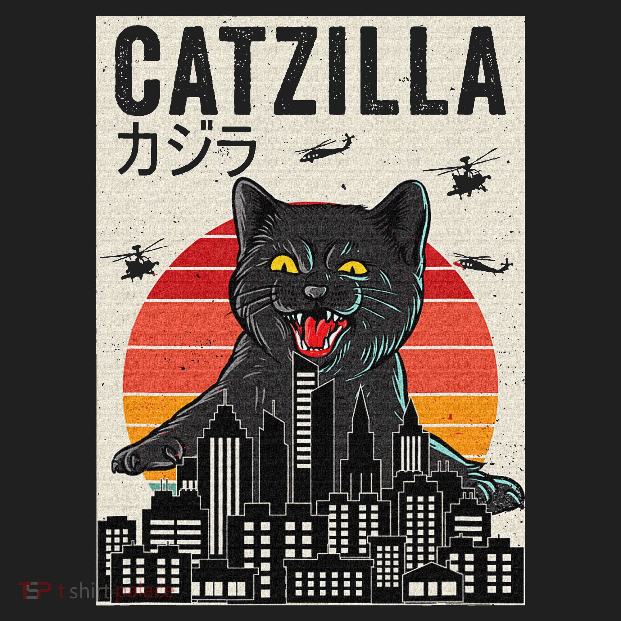 Japanese Catzilla Retro Anime Cat Tumbler
