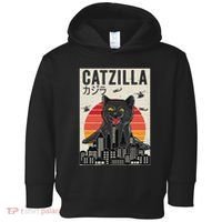 Japanese Catzilla Retro Anime Cat Toddler Hoodie thumb 0