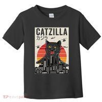 Japanese Catzilla Retro Anime Cat Toddler T-Shirt thumb 0