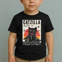 Japanese Catzilla Retro Anime Cat Toddler T-Shirt thumb 2