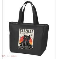 Japanese Catzilla Retro Anime Cat Tote Bag thumb 3