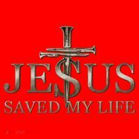 Jesus Christ Saved My Life Gift Wooden Cross Santa Hat thumb 1