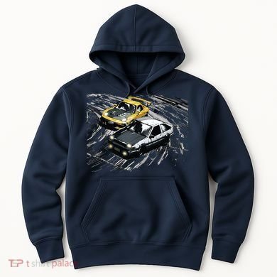 JDM Car Street Drift Race 86 VS FD Anime Style Hoodie