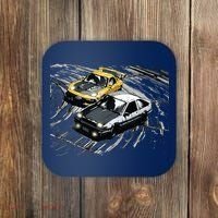 JDM Car Street Drift Race 86 VS FD Anime Style Coaster thumb 0
