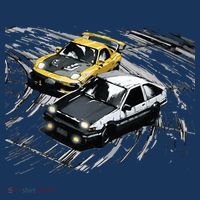 JDM Car Street Drift Race 86 VS FD Anime Style Women's Hoodie thumb 2
