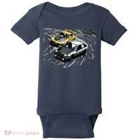 JDM Car Street Drift Race 86 VS FD Anime Style Baby Bodysuit thumb 0