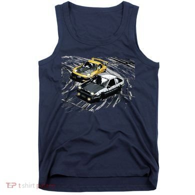 JDM Car Street Drift Race 86 VS FD Anime Style Tank Top