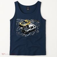 JDM Car Street Drift Race 86 VS FD Anime Style Tank Top thumb 2